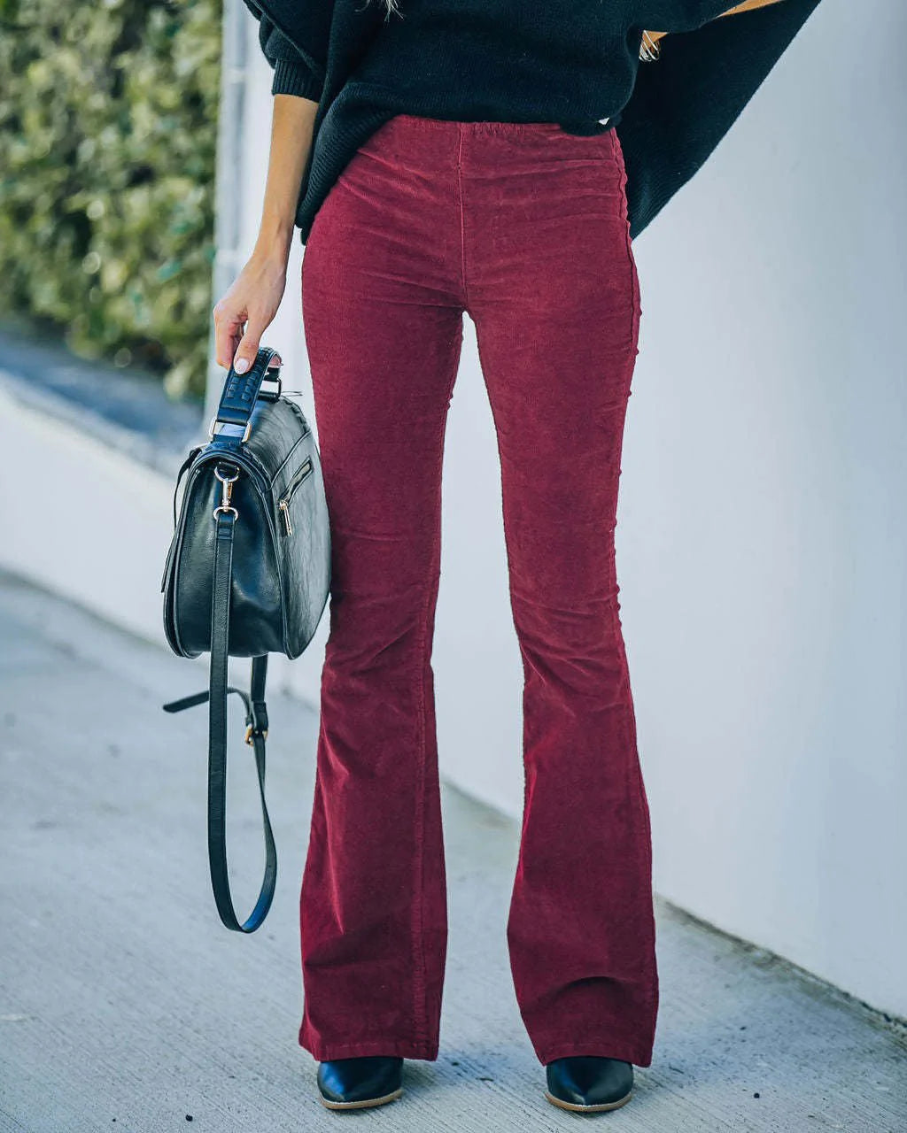 Céleste - Pantalon flare taille haute pour femme