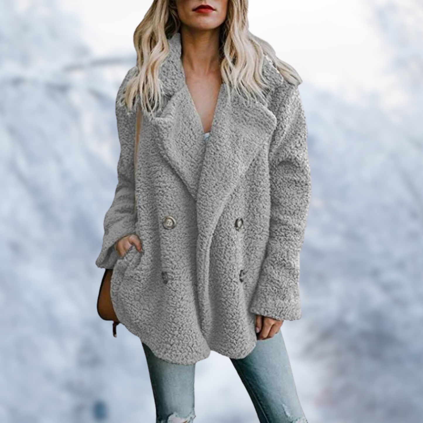 Manteau d'hiver en teddy