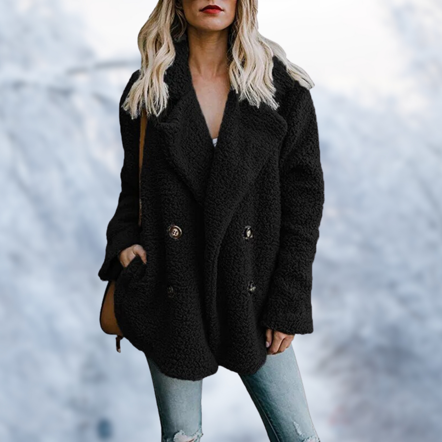 Manteau d'hiver en teddy