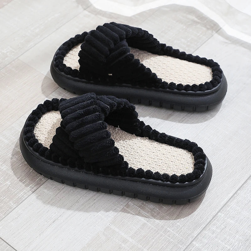 Jillie - Chaussons d'intérieur en peluche pour femmes