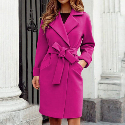 Trenchcoat Manteau d'hiver avec patte de boutonnage dans des couleurs vives - Hailey