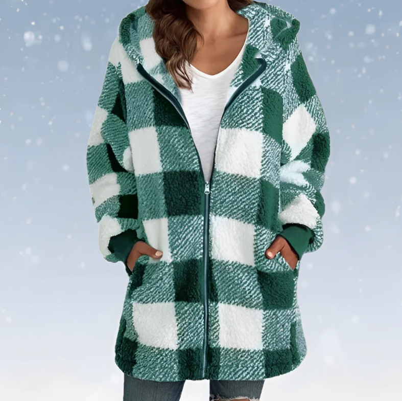 Raegan - Cosy Checkered Hoodie pour femmes