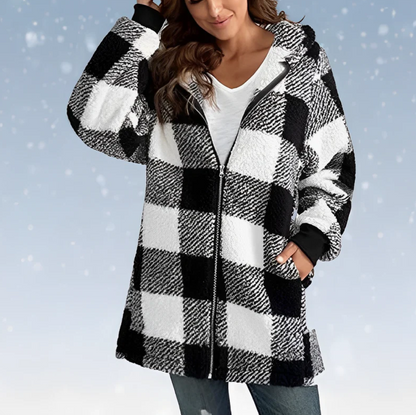 Raegan - Cosy Checkered Hoodie pour femmes