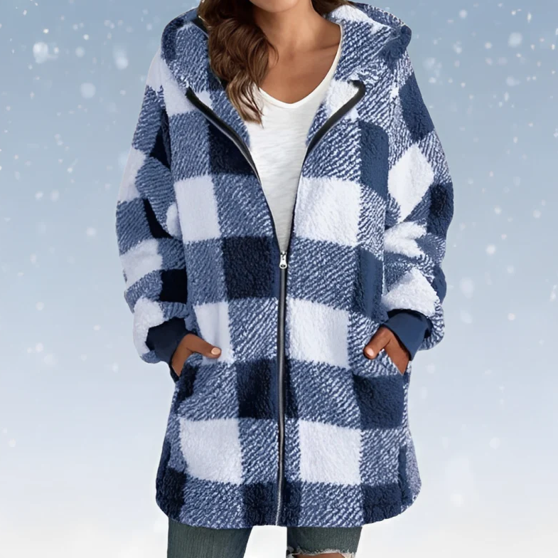 Raegan - Cosy Checkered Hoodie pour femmes