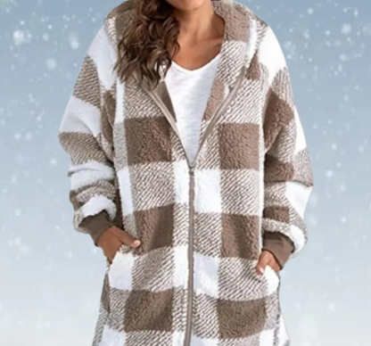 Raegan - Cosy Checkered Hoodie pour femmes