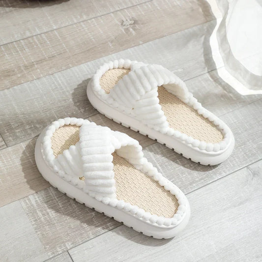 Jillie - Chaussons d'intérieur en peluche pour femmes