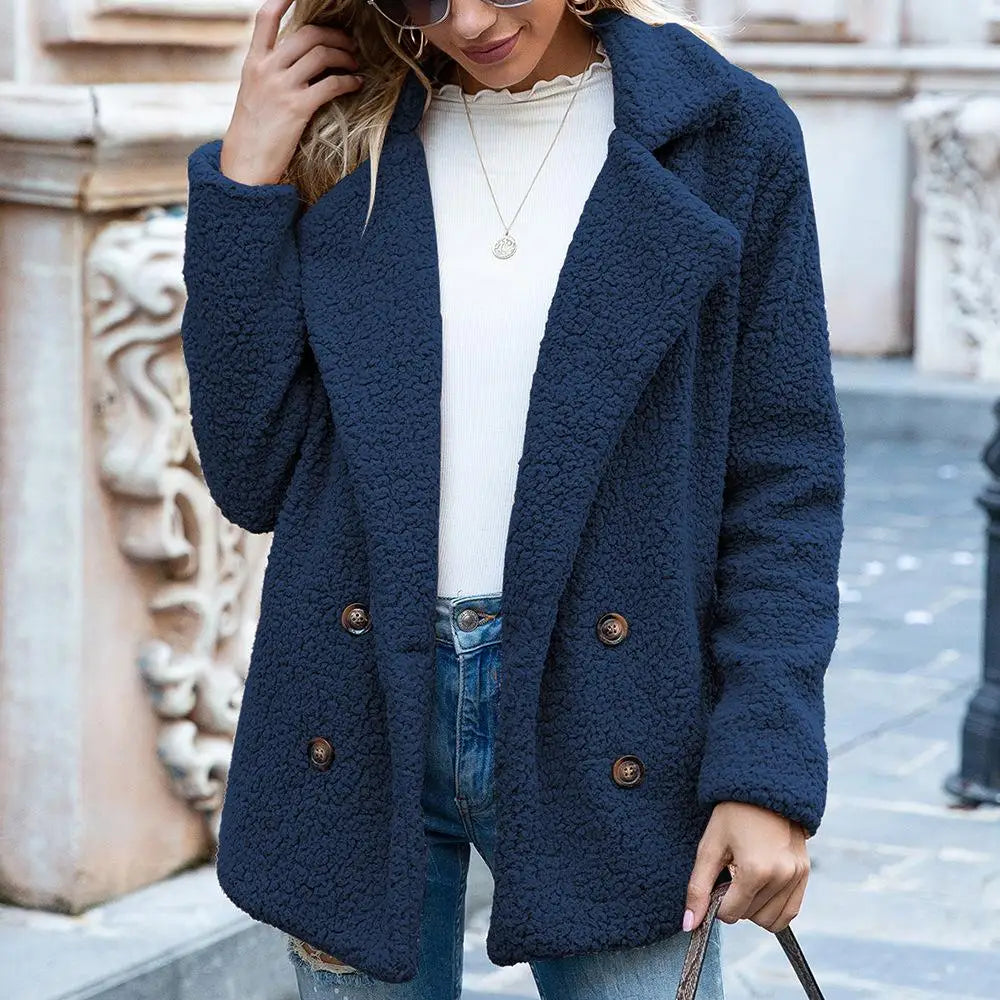 Veste courte Teddy | Marron - Duveteuse et tendance