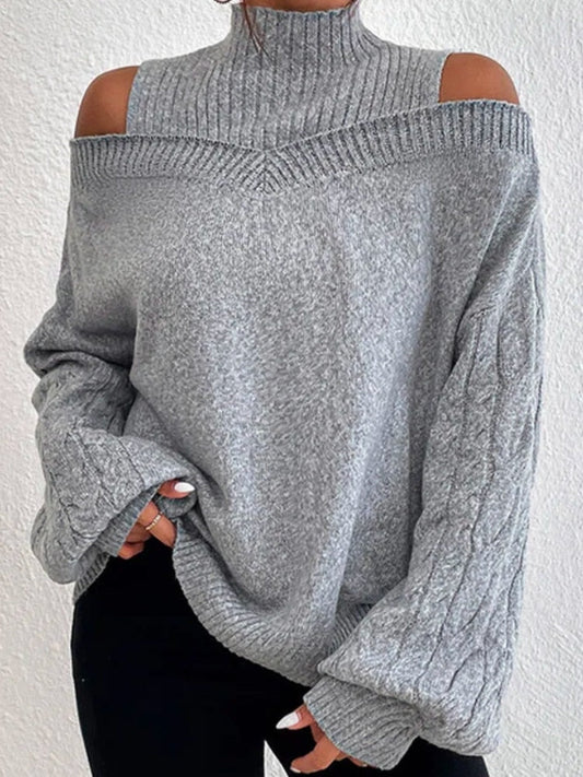 Pull femme épaule