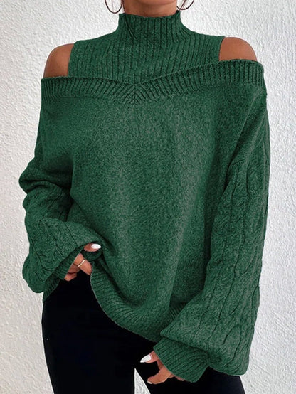 Pull femme épaule