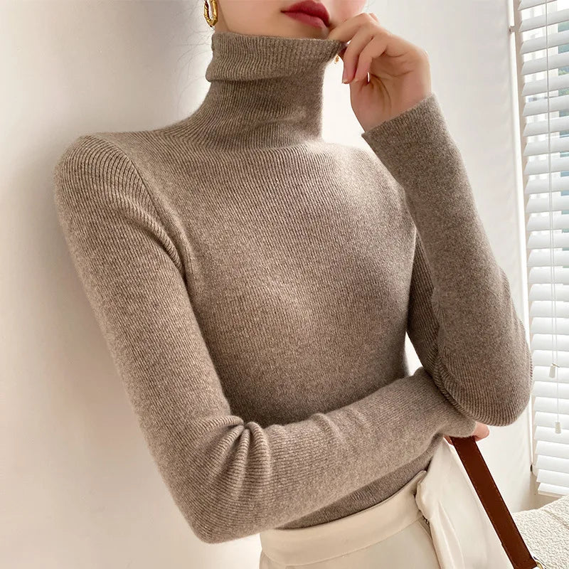 Cecilia - Turtleneck sweater ladies winter casual