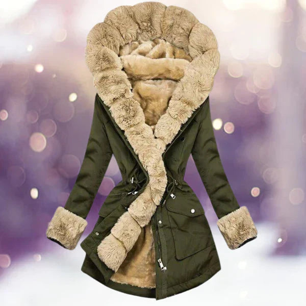 Veste mode chaude avec doublure douillette en peluche