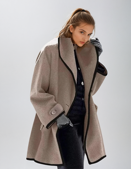 Esme - Manteau de laine rétro