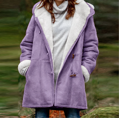 Wennie - Manteau d'hiver en velours pour femme