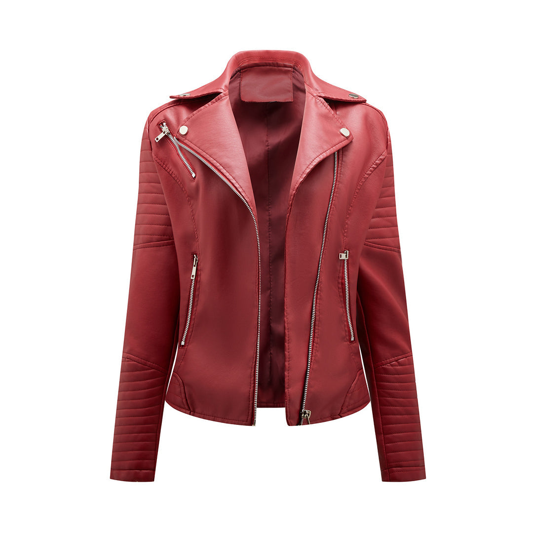 Veste en cuir élégante pour femme