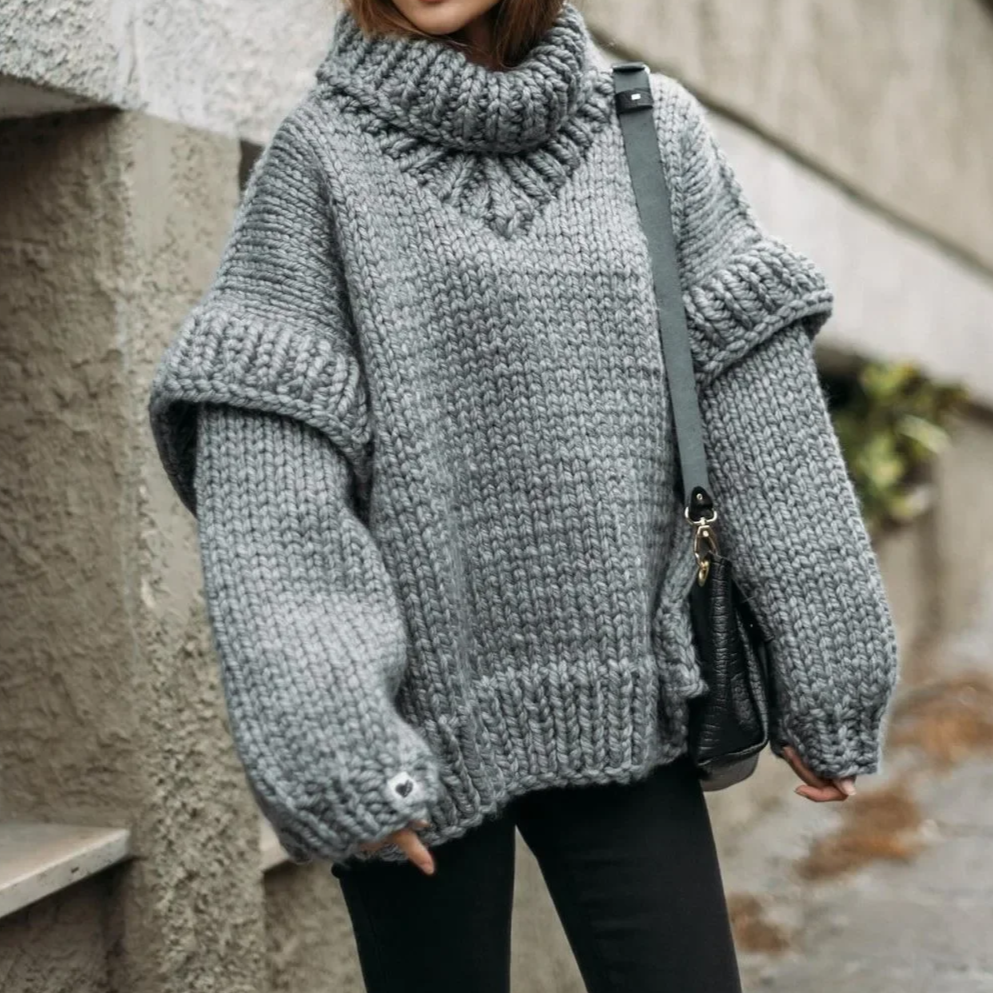 Verna Sweater | Pull à col roulé surdimensionné