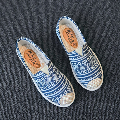 Nova | Espadrilles en toile bohème avec imprimé vintage