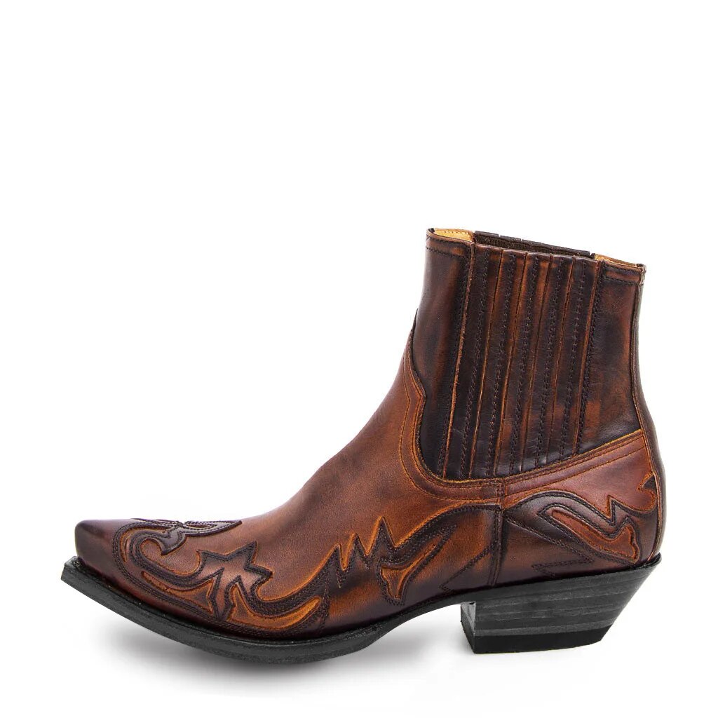 Bottes de Cowboy Western en Cuir Unisexe - Etienne