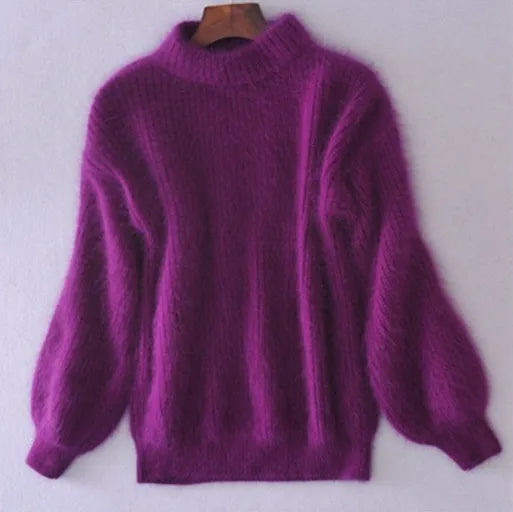 Paloma - Pull décontracté vintage en angora