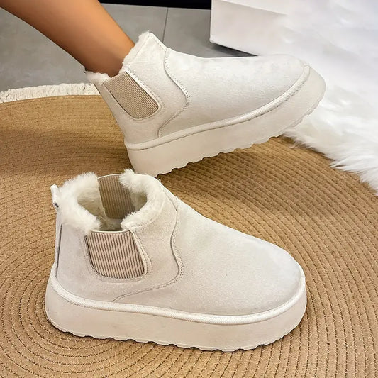 Bottes à enfiler décontractées | Beige - Faciles et confortables - Idéales pour un usage quotidien