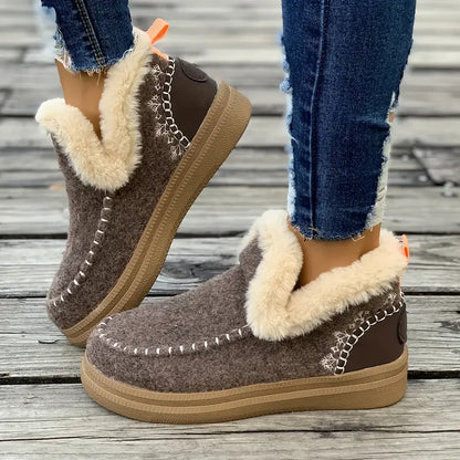 Bottes d'hiver en peluche