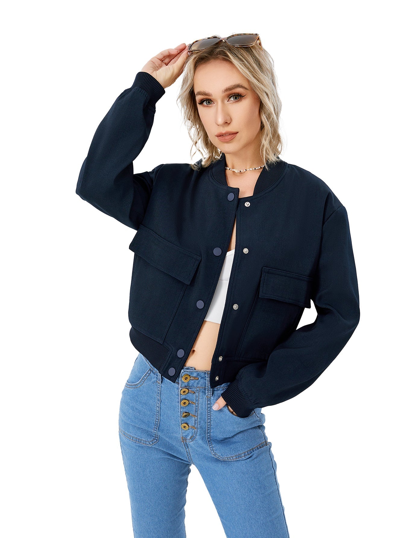 Julie – Blouson bomber fin pour femme, léger et tendance