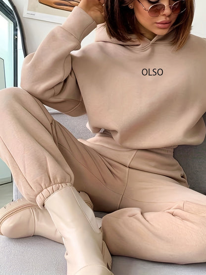 Coco-Mode | Veste à capuche décontractée et pantalon de jogging Survêtement avec ceinture élastique Parfait pour toutes les saisons