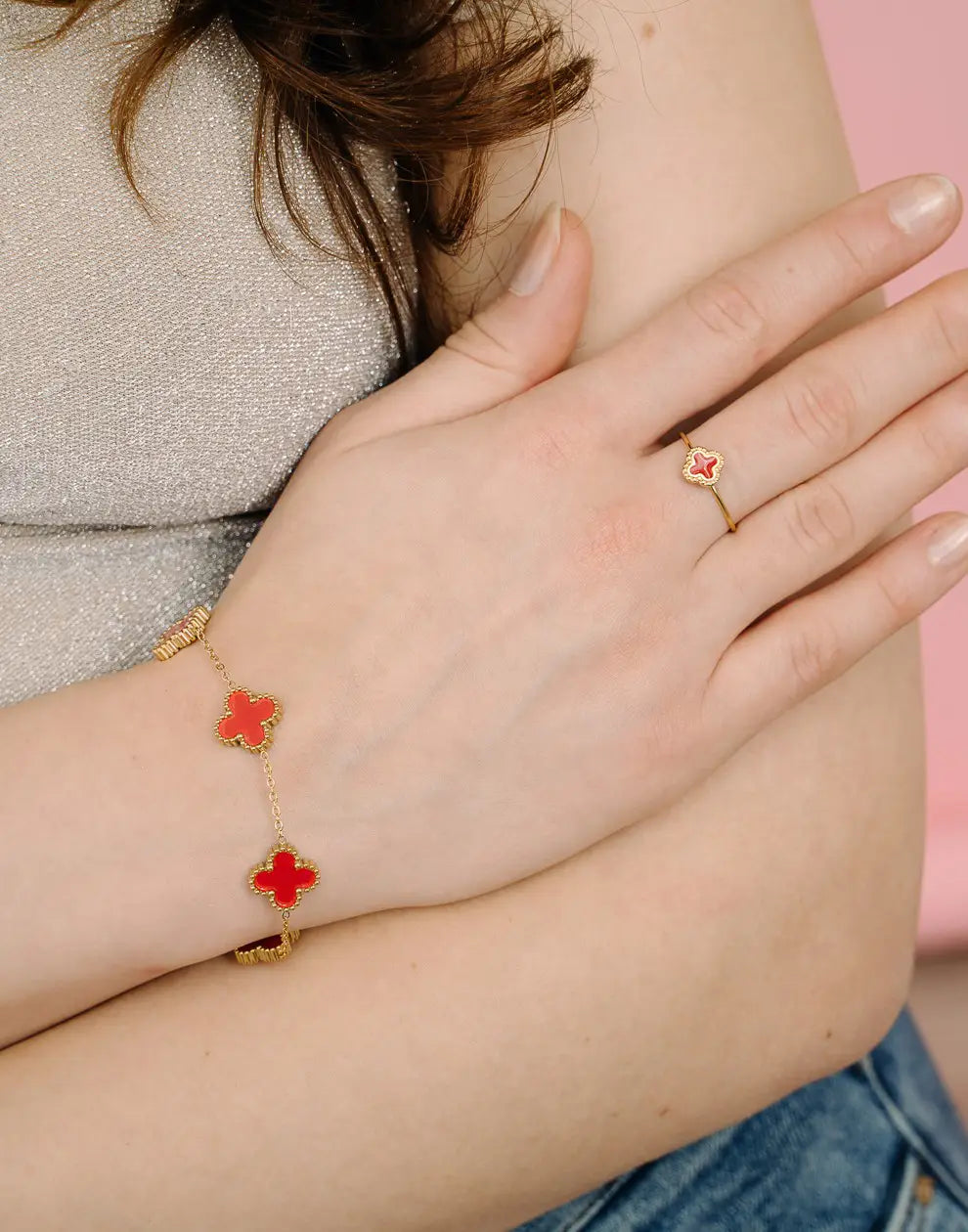 BRACELET TRÈFLE À CINQ FEUILLES