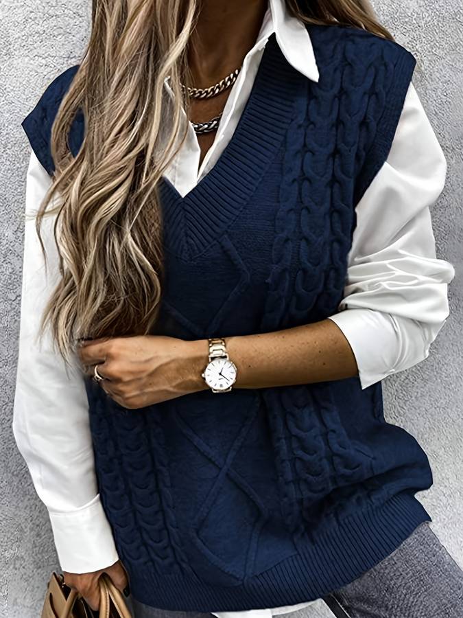 Stellna | Gilet en tricot pour femme | Hiver