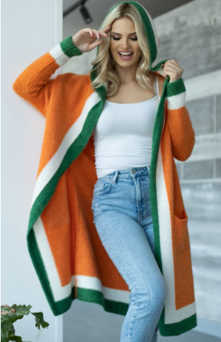 Ria Cardigan | Cardigan ouvert à dominante colorée