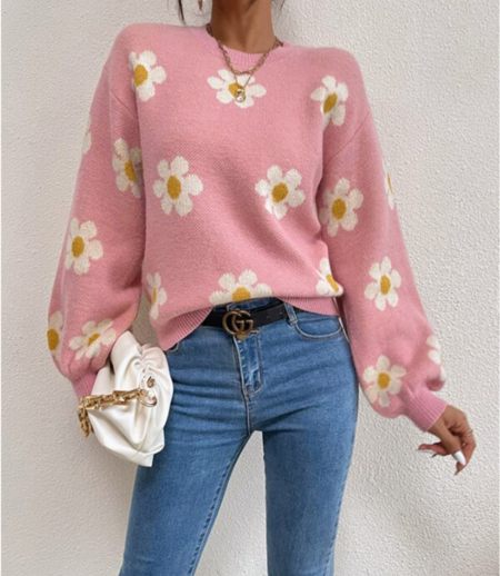 Riko Sweater | Floral Long Sleeve Pullover