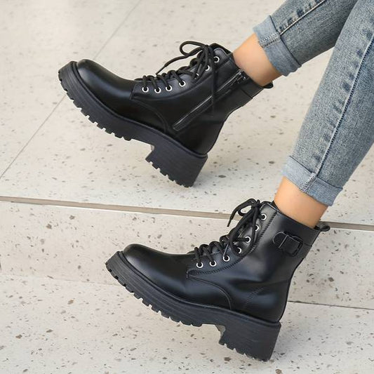 Rica Boots | Bottes en cuir noir pour femmes