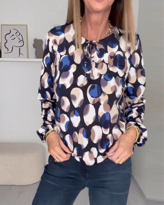 Blouse élégante imprimée avec bretelles