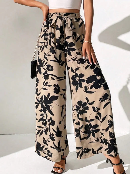 Clémence - Pantalon large imprimé floral