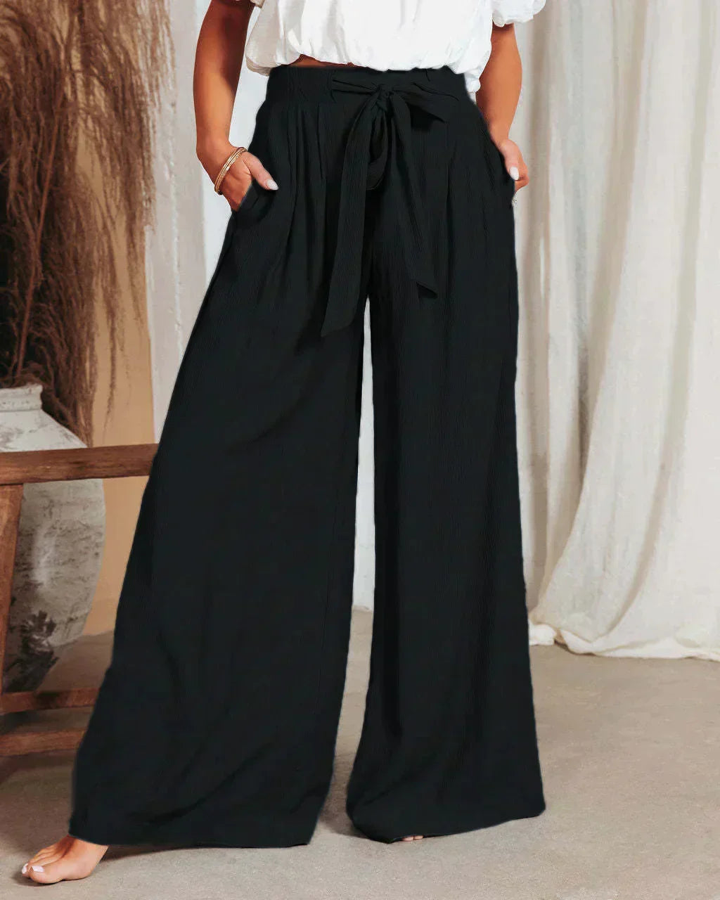 Isabelle - Pantalon en lin Airy