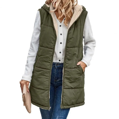 Gilet pour femme avec capuche