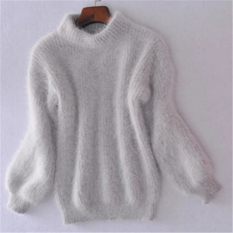 Paloma - Pull décontracté vintage en angora