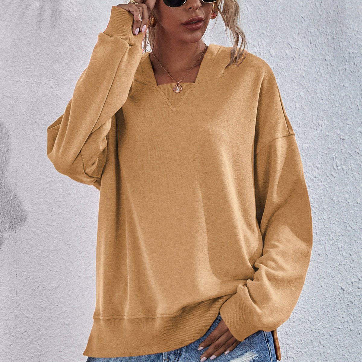 Sienna - Pull oversize coupe décontractée pour l'automne pour femme