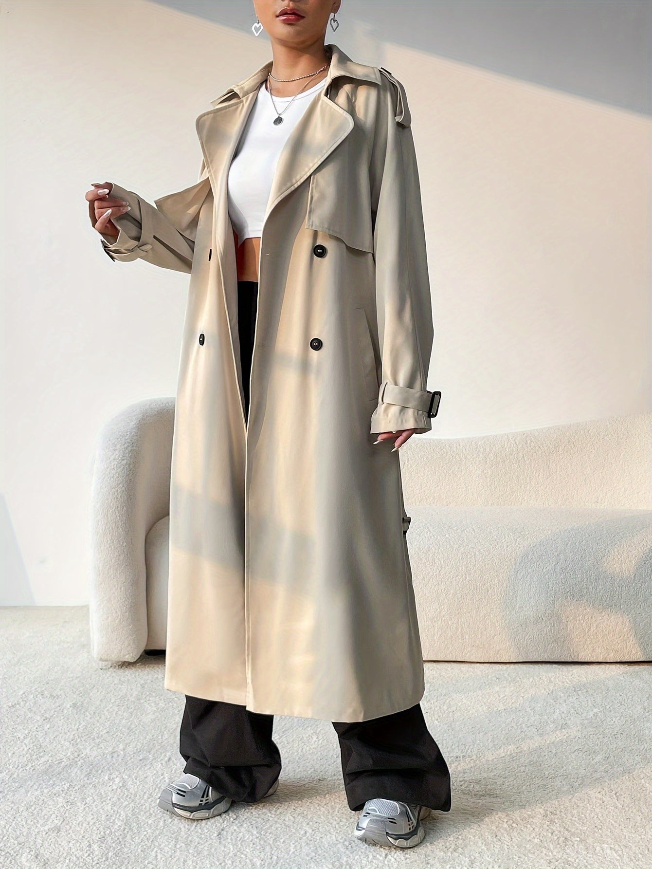 Trench-coat d'hiver confortable pour femme - Marjan