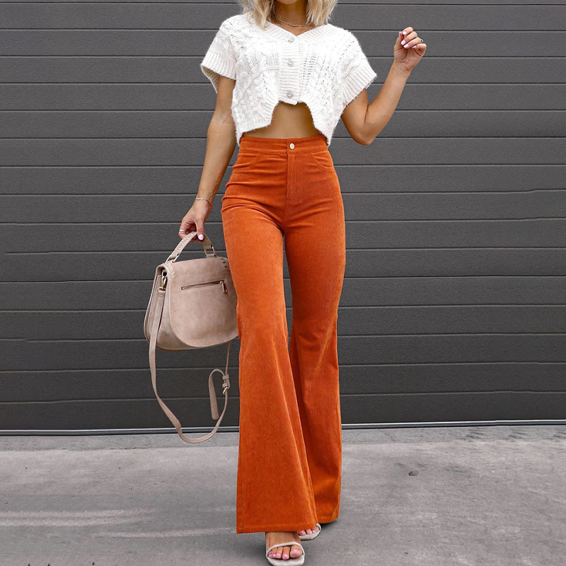 Clémence - Pantalon évasé style Vogue