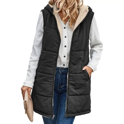 Gilet pour femme avec capuche