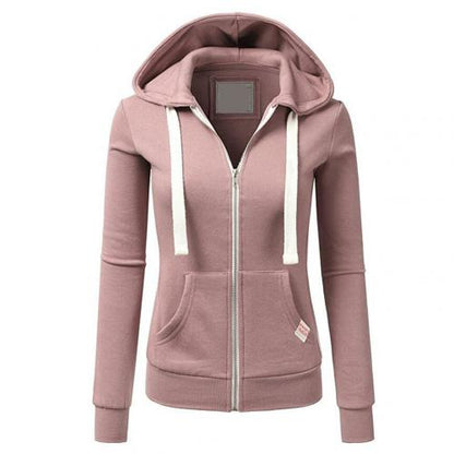 Wustina Hoodie | Hoodie zippé en laine pour femmes