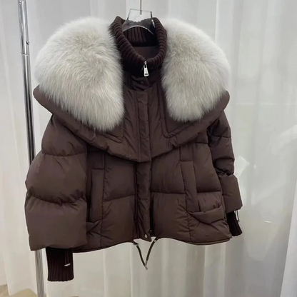 Veste d'hiver chaude en fourrure pour femmes - Lien