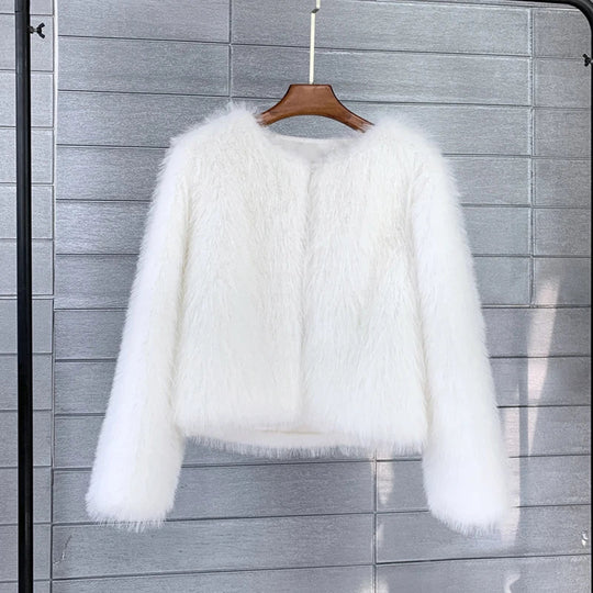 Harietta - Chic Fluffy Jacket for Women