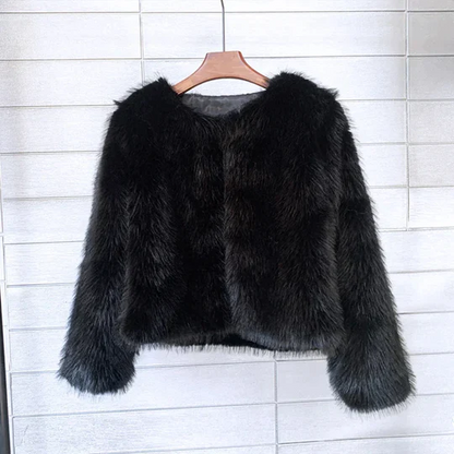 Harietta - Chic Fluffy Jacket for Women