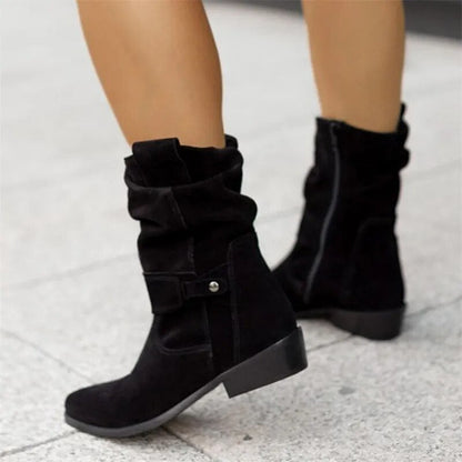 Nikki | Low bottes en daim