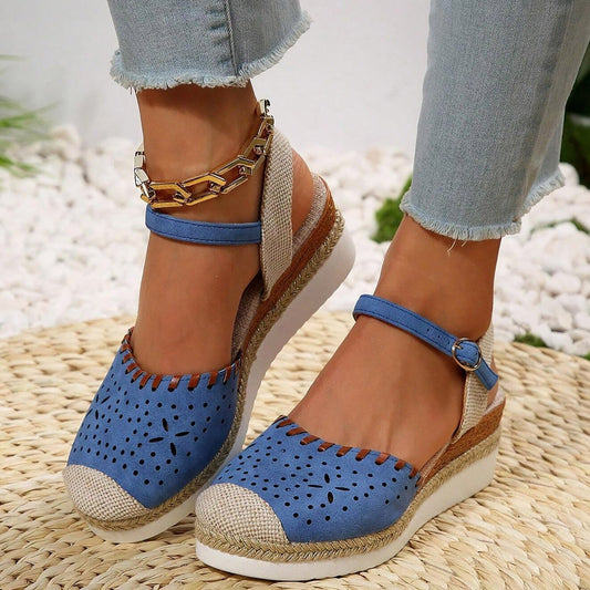 Finnyl | Espadrilles avec patch en maille et couleur contrastée