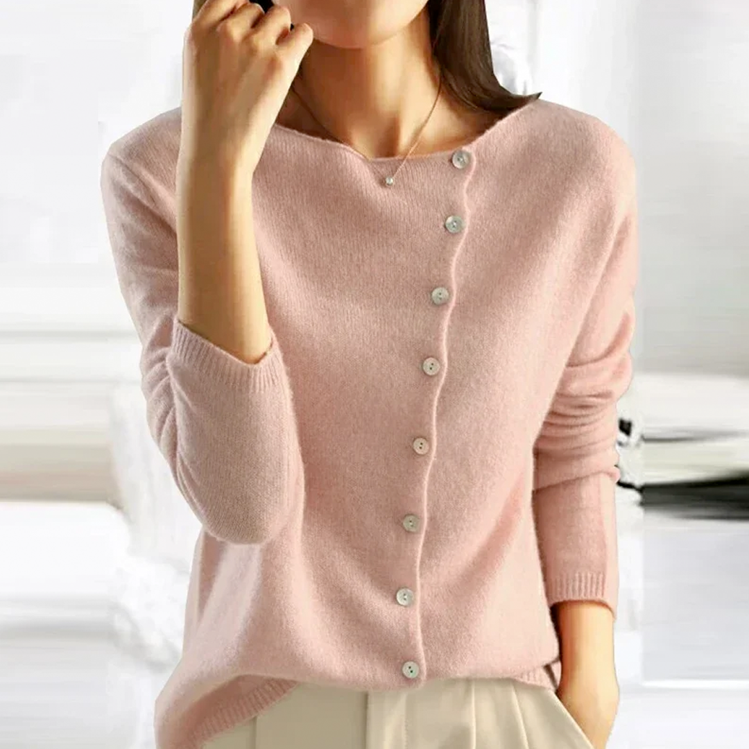 Pull boutonné pour femme