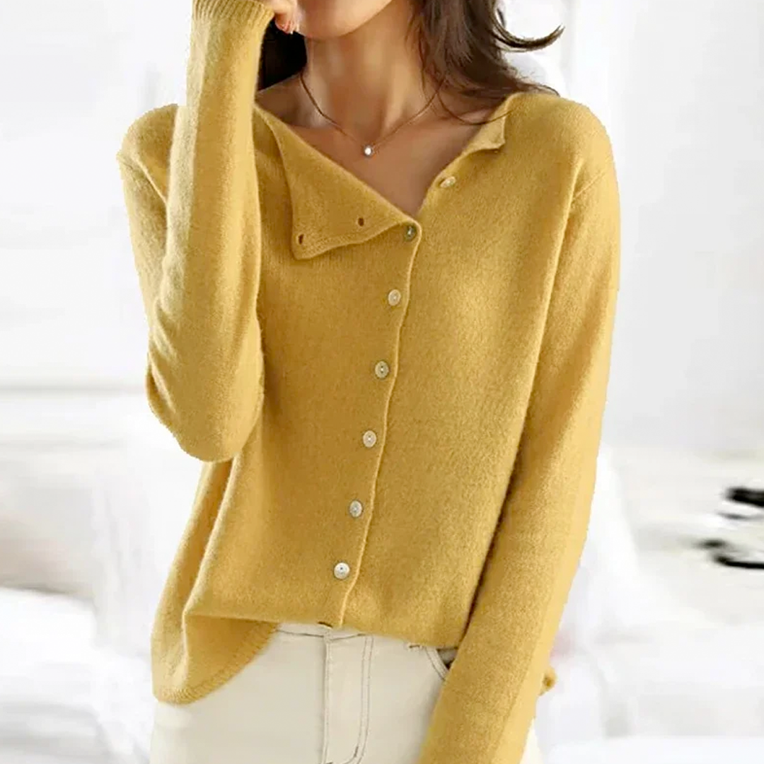 Pull boutonné pour femme