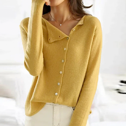 Pull boutonné pour femme