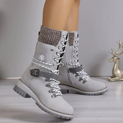 Bottes de neige hautes à la mode pour les femmes